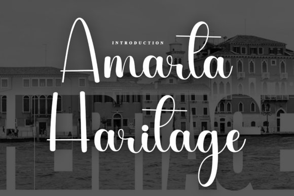 Amarta Haritage: Elevate Your Brand with a Premium Script Font