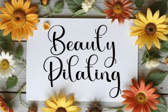 Beauty Pilating: Elevate Your Brand with a Sophisticated Script Font