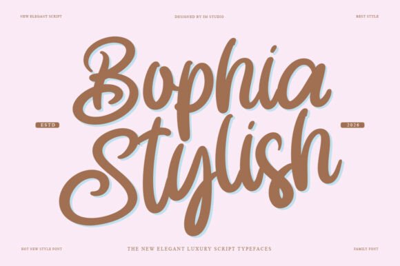 Bophia Stylish: A Font for Elegant Web Design