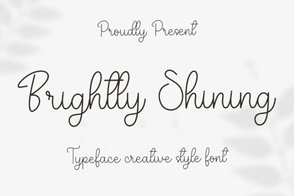 Brightly Shining: A Festive and Merry Typeface for Enchanting Designs
