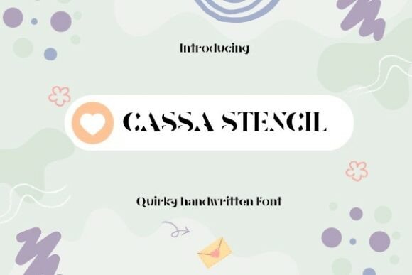 Bring Your Creations to Life with Cassa Stencil Font