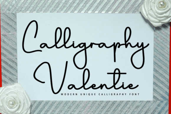 Calligraphy Valentie: A Modern Script Font for Elegant Campaigns