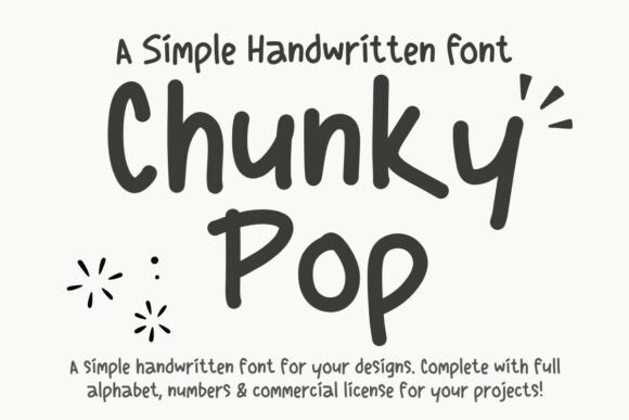 Chunky Pop: A Hand-Drawn Font for Crafters and Creators