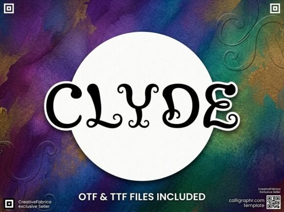 Clyde: A Playful Decorative Script for Editorial Charm