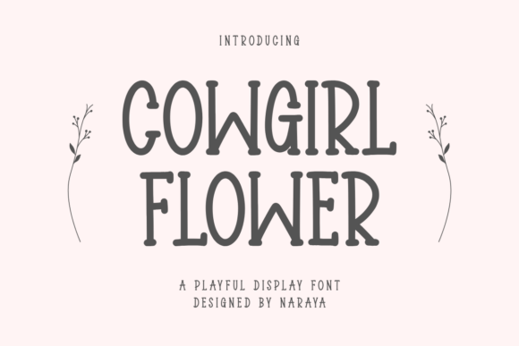 Cowgirl Flower: A Playful Handwriting Font for Crafters