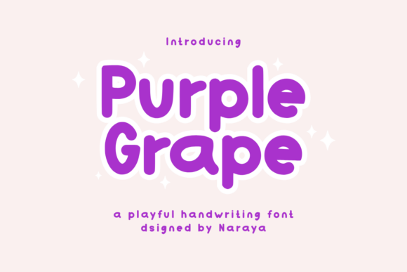 Discover Purple Grape: A Playful Handwritten Font for Web Design