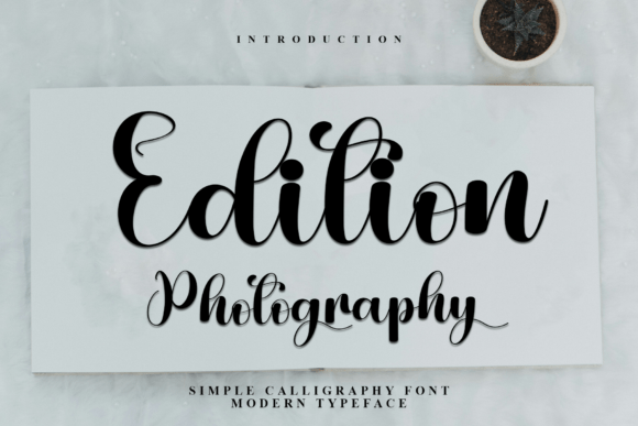 Edition Photography: A Festive and Merry Typeface for Enchanting Designs