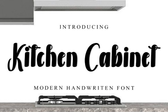 Enhance Your Brand with the Charming Kitchen Cabinet Font