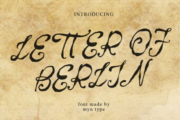 Enhance Your Editorial Design with Letter of Berlin Font
