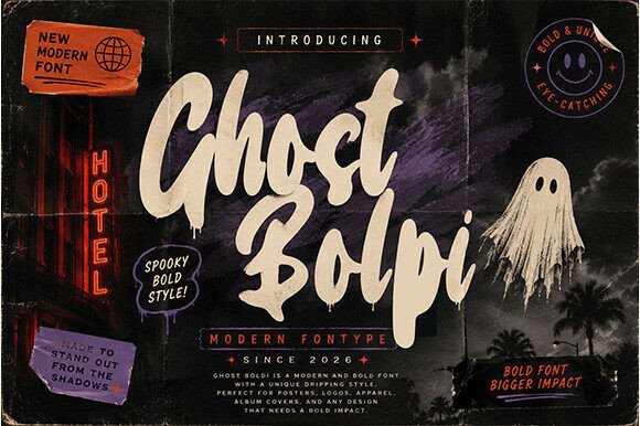 Ghost Bolpi: A Bold and Expressive Font for Crafters