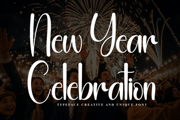 Introducing New Year Celebration: A Charming Script Font