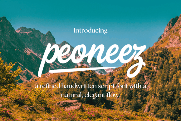 Peoneez: A Handwritten Script Font for Crafters