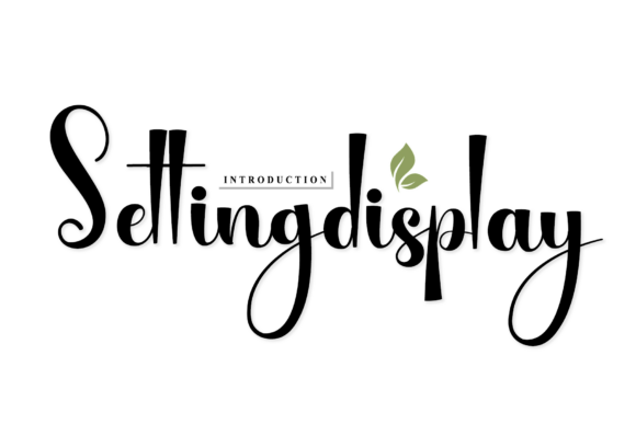 Setting Display: A Graceful Script Font for Elegant Campaigns