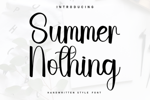 Summer Nothing: A Charming Handwritten Font for Editorial Design