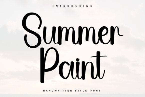 Summer Paint: A Handwritten Font for Heartfelt Branding
