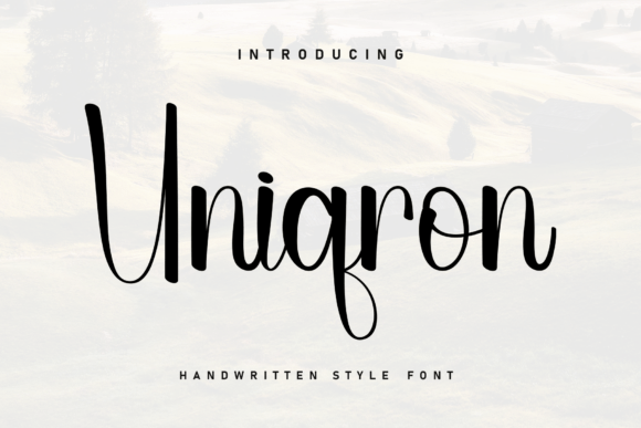 Uniqron: A Handwritten Font for Your Brand's Visual Upgrade