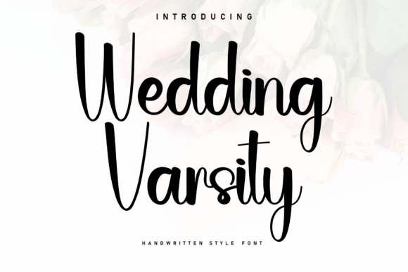 Wedding Varsity: A Charming Handwritten Font for Crafters